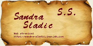 Sandra Sladić vizit kartica